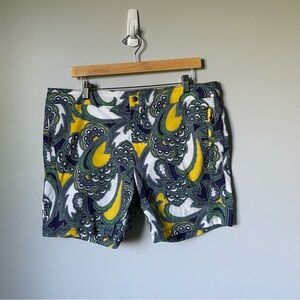 Mr. Turk Paisley Print Swim Board Shorts Trunks Men's Size 36